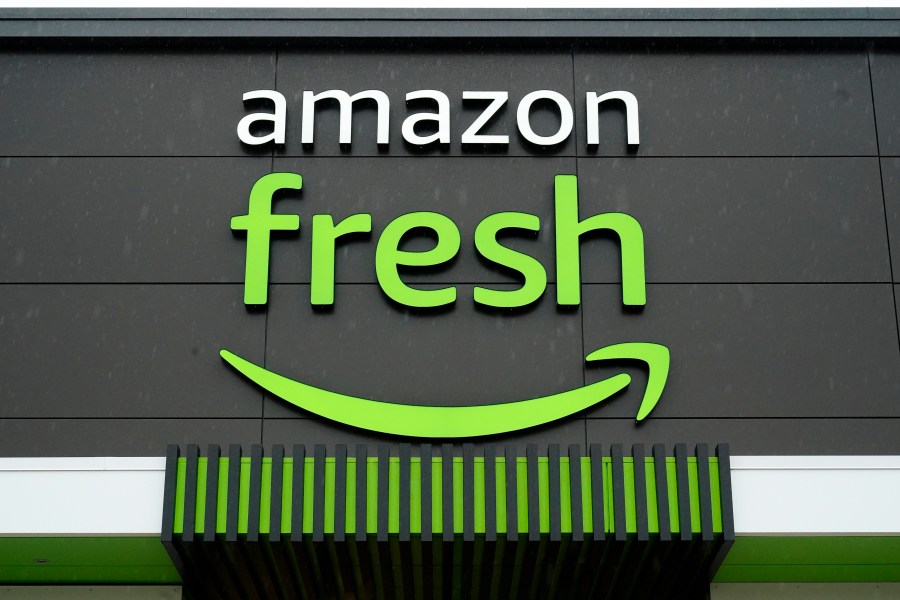 FILE - An Amazon Fresh grocery store is seen, Feb. 4, 2022, in Warrington, Pa. Amazon is removing Just Walk Out technology from its Amazon Fresh stores as part of an effort to revamp the grocery chain. (AP Photo/Matt Rourke, File)