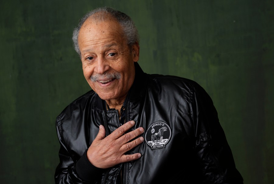 FILE - Former NASA astronaut Ed Dwight poses for a portrait to promote the National Geographic documentary film "The Space Race" during the Winter Television Critics Association Press Tour, Thursday, Feb. 8, 2024, at The Langham Huntington Hotel in Pasadena, Calif. America's first Black astronaut candidate has finally made it to space 60 years later, flying with Jeff Bezos’ rocket company. Ninety-year-old Dwight blasted off from West Texas with five other passengers on Sunday, May 19, 2024. (AP Photo/Chris Pizzello, File)