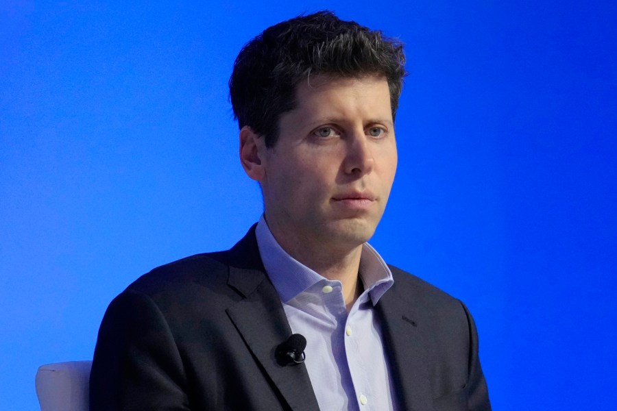 FILE — OpenAI CEO Sam Altman participates in a discussion during the Asia-Pacific Economic Cooperation CEO Summit, Nov. 16, 2023, in San Francisco. The U.N. telecommunications agency has kicked off its annual AI for Good conference in hopes of guiding business, consumers and governments on ways to tap the promise of the new technology but avoid its potential perils. OpenAI chief Sam Altman whose company created ChatGPT is among the tech leaders set to join the Geneva event Thursday, May 30, 2024. (AP Photo/Eric Risberg, File)