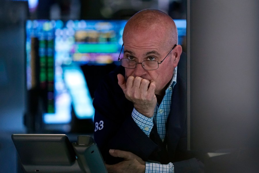 Trader Anthony Confusione works on the floor of the New York Stock Exchange, Thursday, May 30, 2024. Most U.S. stocks are rising following mixed profit reports from big companies and signals that the economy may be cooling. (AP Photo/Richard Drew)