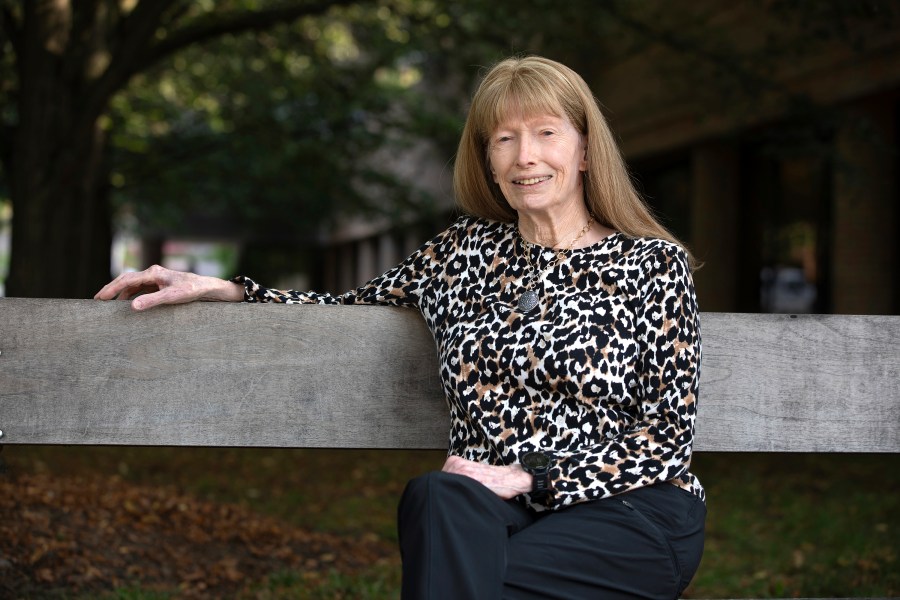 This Aug. 2023 photo shows Lynn Ann Conway at the University of Michigan in Ann Arbor. Conway, a pioneer in the design of microchips that are at the heart of consumer electronics who overcame discrimination as a transgender person, has died, Sunday, June 9, 2024. (Marcin Szczepanski/University of Michigan via AP)