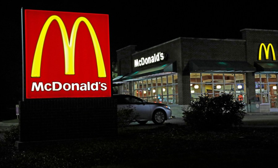 FILE - A McDonald's restaurant is seen, Feb. 14, 2018, in Ridgeland, Miss. McDonald’s confirmed, Tuesday, June 18, 2024, that it’s decided to end a global partnership with IBM, which has been testing an artifical intelligence technology at select McDonald’s drive thrus since 2021.(AP Photo/Rogelio V. Solis, File)