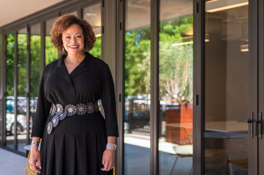 Nicole Taylor, president and CEO of the Silicon Valley Community Foundation, at her office in Mountain View, Calif., Monday, June 24, 2024. Taylor has an insider’s view of philanthropic trends from her seat as the president and CEO of the Silicon Valley Community Foundation. (AP Photo/Nic Coury)