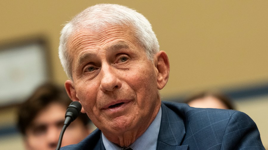 Dr. Anthony Fauci answered a question during a congressional hearing.