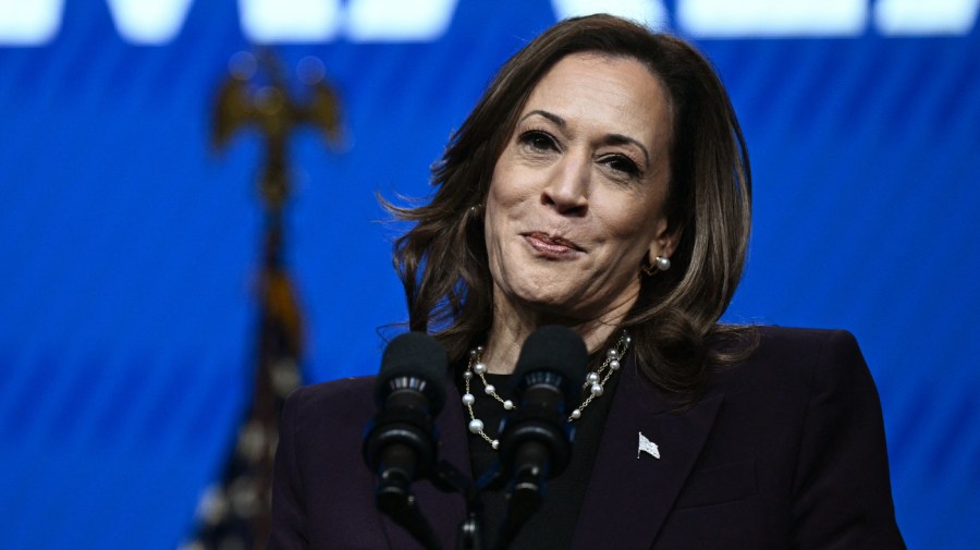 US Vice President Kamala Harris delivers the keynote speech at the American Federation of Teachers' 88th National Convention in Houston, Texas, on July 25, 2024. (Photo by Brendan SMIALOWSKI / AFP) (Photo by BRENDAN SMIALOWSKI/AFP via Getty Images)