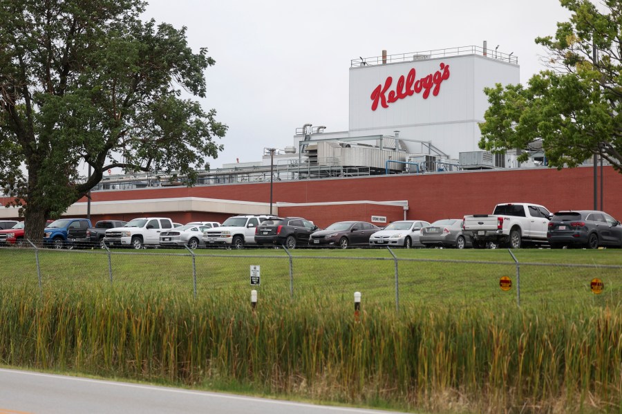 A look at Kellogg's Omaha manufacturing plant, on Tuesday, Aug. 6, 2024, in Omaha, Neb. (Nikos Frazier/Omaha World-Herald via AP)