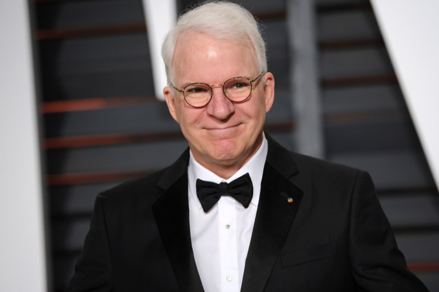 FILE - Steve Martin arrives at the 2015 Vanity Fair Oscar Party, Feb. 22, 2015, in Beverly Hills, Calif. (Photo by Evan Agostini/Invision/AP, File)