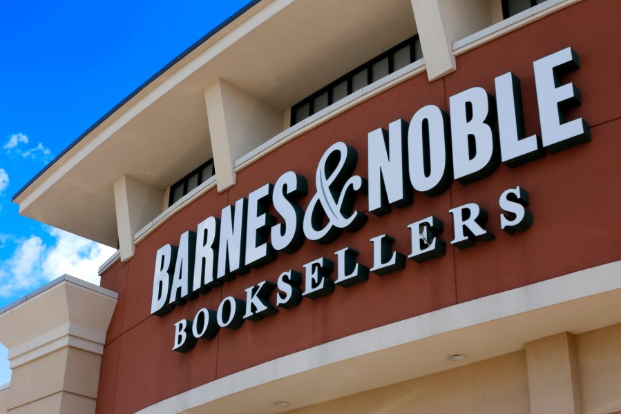 FILE - This image shows a Barnes & Noble Booksellers store in Pittsburgh on Aug. 31, 2017. (AP Photo/Gene J. Puskar, File)