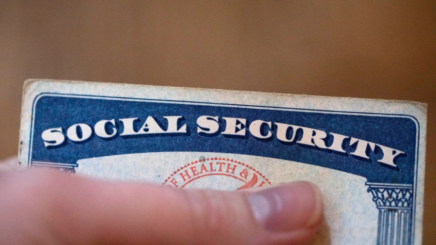 A Social Security card is displayed on Oct. 12, 2021, in Tigard, Ore. Only about 1 in 8 adults know when they’ll be eligible for full retirement benefits through Social Security, according to a 2023 survey from the Nationwide Retirement Institute. (AP Photo/Jenny Kane, File)